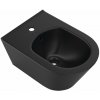 Sapho AVVA bidet závesný 35,5x53cm, čierna mat 100324-110