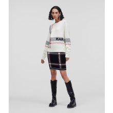 Karl Lagerfeld sveter unisex check sweater
