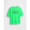 GAP Detské oversize tričko Heavyweight Athletic Logo Zelená M Zelená Zelená