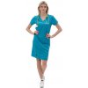 Perlička® Zdravotnícke šaty Ivka SATTÉ Tmavý tyrkys Veľkosť: 40, Farba: Tmavý tyrkys