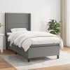 vidaXL Boxspring posteľ s matracom tmavosivá 90x200 cm látka 3131322