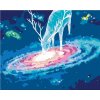 ZUTY Maľovanie podľa čísel JELEŇ A GALAXIA Rámovanie bez rámu a bez vypnutia plátna Rozmer 80x100 cm