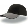 Atlantis Headwear Kšiltovka Liberty Sandwich, 6 panelová COT330005p5899-black grey/ UNI Šedá tmavá/černá