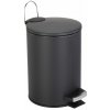 BISK Erga, odpadkový kôš guľatý 3l, čierna, ERG-07514