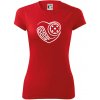 Florbal love - Dámske Fantasy športové (dresovina) - 2XL ( Červená )