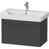 Duravit No. 1 skrinka 74x42.6x47.8 cm závesná kúpeľňová skrinka pod umývadlo grafitová N14383049490000