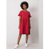 Rue Paris Dress RV-SK-5576.04-dark red