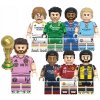 Futbalové Figúrky z Kockiek Benzema Haaland Modrić Mbappé Messi Neymar