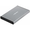 Externý box pre HDD 2,5'' USB 3.0 Natec Rhino Go, šedý, hliníkové telo NKZ-1281