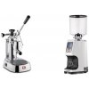 La Pavoni Europiccola Lusso + Eureka Atom Specialty 75, white