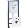 Grohe Rapid SL - Predstenová inštalácia s nádržkou na závesné WC, súprava Fresh a tlačidlo Skate Cosmopolitan, matný chróm 39449000