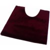 ROUTNER Kúpeľňová predložka UNI COLOR Bordó 10104 - Bordó / 60 x 60 cm WC s výkrojom 10104