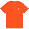 Alpha Industries Basic T Small logo Boost Orange tričko pánske Veľkosť: 3XL, Farba: oranžová