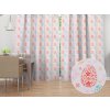 Biante Dekoračný záves TF-106 Farebné kraslice na bielom 140x220 cm