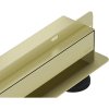 Mexen Flat Wall, sprchový žľab na stenu 2v1, 80 cm, zlatá matná, 1A30080