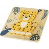 Zopa Drevené puzzle malé Leopard