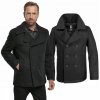 Brandit pánsky kabát Pea coat black