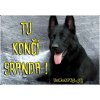 Pozorpes.sk, výstražná tabuľka (Nemecký ovčiak)