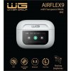 WG - Bluetooth slúchadlá WG AirFlex 9 s displejom, Avatar, ANC, biela