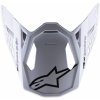 ALPINESTARS šilt pre prilby SUPERTECH S-M8 RADIUM 2, ALPINESTARS (černá/bílá lesklá)