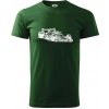 Formula v závode - Klasické pánske tričko vyššej gramáže - L ( Fľaškovozelená )