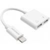 BOROFONE BV11 LIGHTNING 2v1 (Redukcia k telefónu IPHONE Lightning 8-pin na 2x Lightning 8-pin ( HF + nabíjanie ) CONCISE)