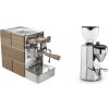 Stone Espresso Mine Premium Wood + Rocket Espresso SUPER FAUSTO, chrome