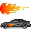 Farebná NÁLEPKA NA AUTO Oheň Plamene Plameň Fire 60x156