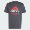 adidas Manchester United T Shirt Mens Dk Blue/Scarlet