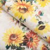 PVC obrus Maľované slnečnice na bielom PV-196 - metráž š. 140 cm