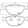 Sada brzdových platničiek kotúčovej brzdy BREMBO P 06 028