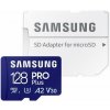 SAMSUNG PRO Plus microSDXC 128 GB + SD adaptér / UHS-1 / Class 10 / U3 / Čítanie: 180MBps / Zápis: 130MBps (MB-MD128SA/EU)