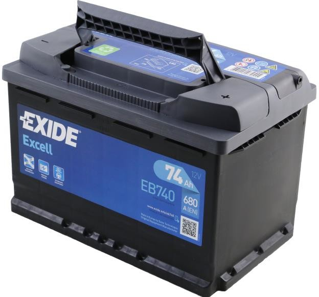 067SE EXIDE EB740 EXCELL Batería de arranque 12V 74Ah 680A B13