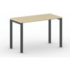 Kancelársky stôl PRIMO SQUARE, 120x60 cm, čierna podnož, breza