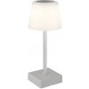 GLOBO 28061SI XAYDEN dotyková stolná lampička V255mm LED 2W 120/100lm 3000-6500K strieborná, opálová, USB Cable incl.