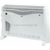 Elektrický ohrievač/konvektor s ventilátorom 2000W, biely (SOMOGYI)