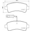 Sada brzdových platničiek kotúčovej brzdy BREMBO P 61 130