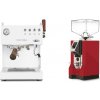 Ascaso Steel DUO PID PLUS, White&Wood + Eureka Mignon Specialita, CR ferrari red