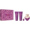 Versace Dylan Purple parfumovaná voda 100 ml + mlieko 100 ml + gél 100 ml + Edp 5 ml, darč. kazeta