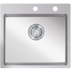 STRONG StrongSinks S3 Drez Duna 500, rozmer 500 x 505 mm nerez s excentrom