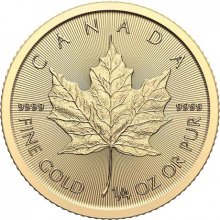 Royal Canadian Mint Zlatá minca Maple Leaf 1/4 oz 2024 1/4 oz