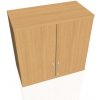 Hobis - Policová skriňa Strong, zámok, 80x76,8x40 cm, buk/buk
