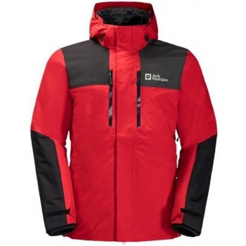 Jack Wolfskin pánska bunda Jasper 3v1 jacket adrenaline red