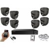 Monitorrs Security AI hybrid Light IP 8 kamerový set 5 Mpix GDome (6142K8) (Monitorrs Security)