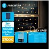 Aigostar B.V. | Aigostar - LED Solárna vianočná reťaz 100xLED/8 funkcií 4x1m IP65 teplá biela | AI0432