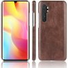 Kožený kryt na Xiaomi Mi Note 10 Lite - Hnedá