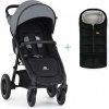 PETITE&MARS Kočík športový Street2 Air Black Ultimate Grey + PETITE&MARS fusak Jibot ZADARMO