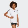 ADIDAS dievčenské tričko na cvičenie biele 128 cm
