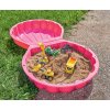 Pieskovisko dvojdielne Watershell Pink BIG mušľa 2*100 l na vodu a piesok 88*75*22 cm ružové od 18 mes