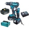 Makita DDF482RFJ1 aku vrtací šroubovák se svítilnou Li-ion 18V/3,0Ah